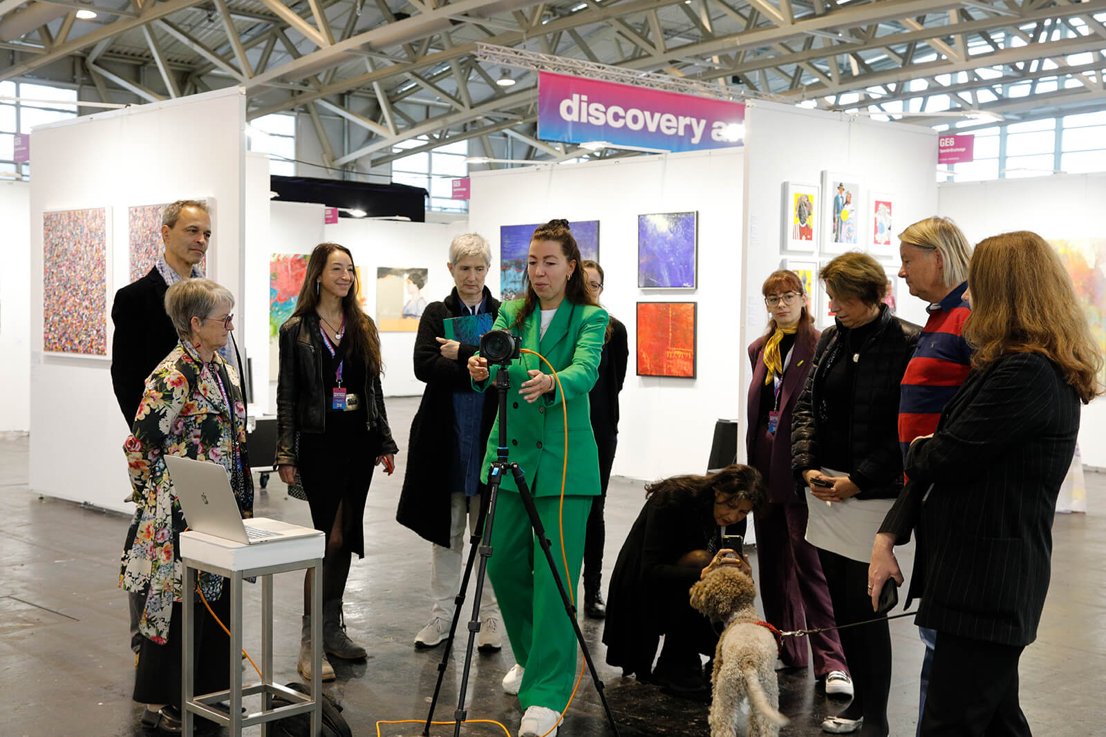 Christiane Baumgart Workshop Discovery Art Fair 2022 Frankfurt